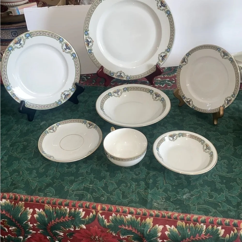 7 Piece Place Setting ART‎ DECO PAUL MULLER, SELB, BAVARIA, 